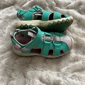 Kids Teal and Pink Sport Sandals